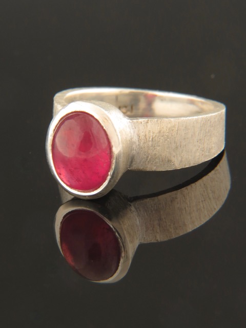 Ruby Ring - Sterling Silver - R106R