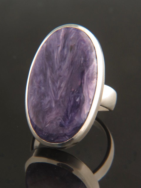 Charoite Ring - Sterling Silver - CH102R