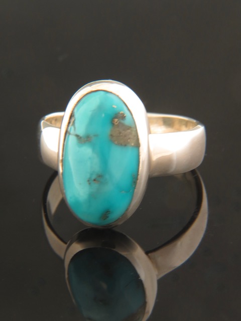 Turquoise Ring - Sterling Silver - TQ105R