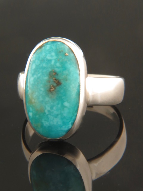 Turquoise Ring - Sterling Silver - TQ107R