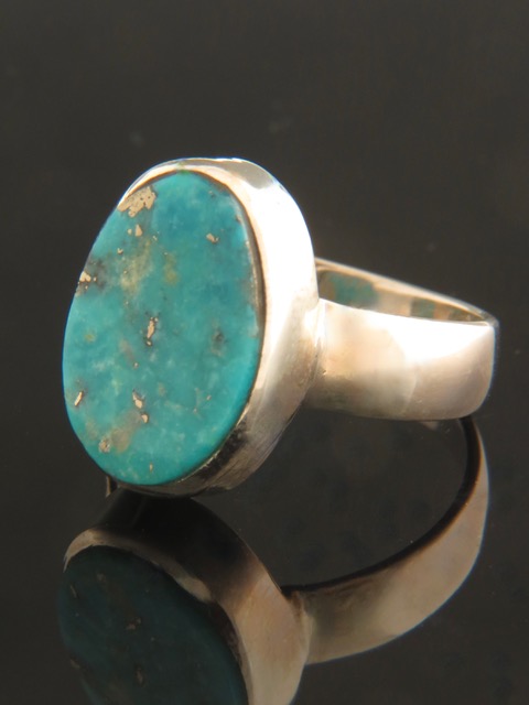 Turquoise Ring - Sterling Silver - TQ109R