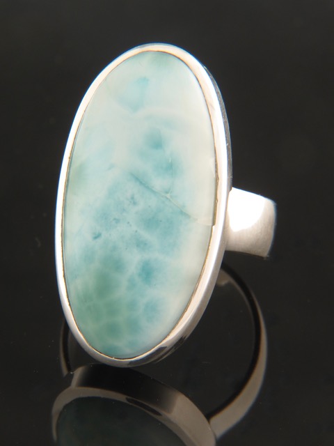 Larimar Ring - Sterling Silver - LAR104R