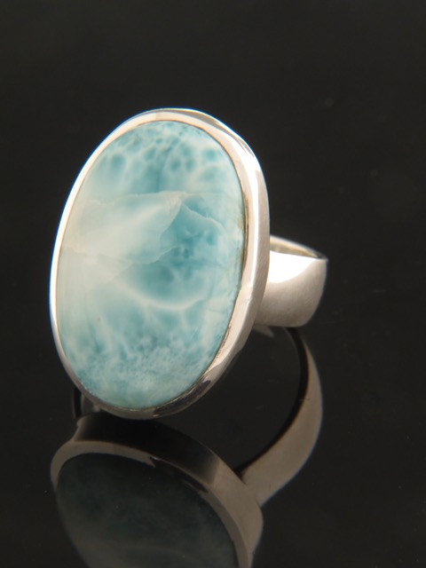 Larimar Ring - Sterling Silver - LAR105R