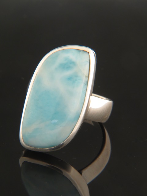 Larimar Ring - Sterling Silver - LAR106R