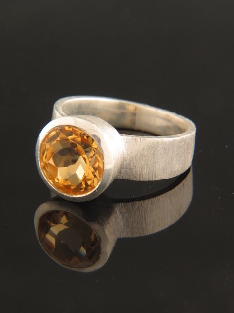 Citrine Ring - Sterling Silver - C104R