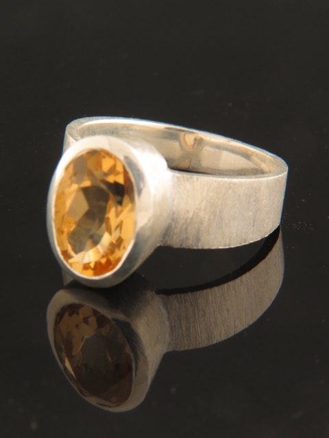 Citrine Ring - Sterling Silver - C108R