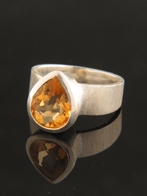 Citrine Ring -Sterling Silver - C102R
