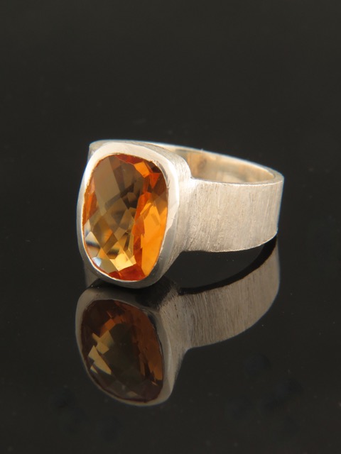 Citrine Ring - Sterling Silver - C103R